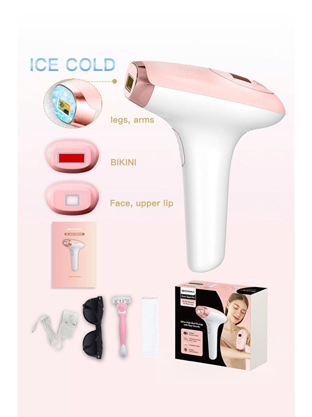 Iborrıa Br2020 Buz Başlıklı Ipl/Lazer Epilasyon 999.000 Atım