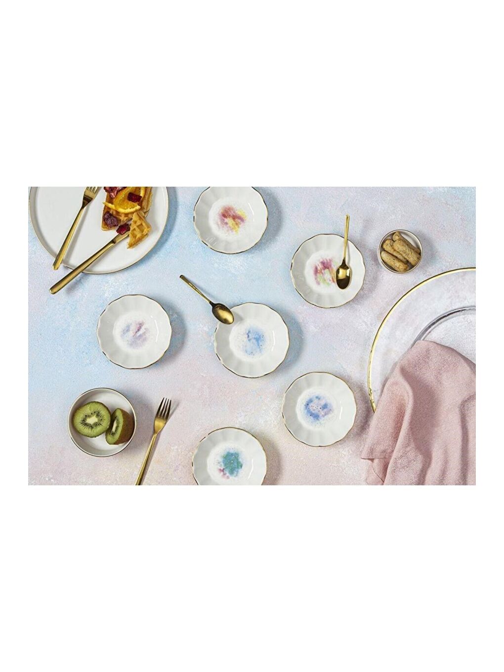 Mor Cosmos Çay ve Kahve İkram Takımı 6 Kişilik-2