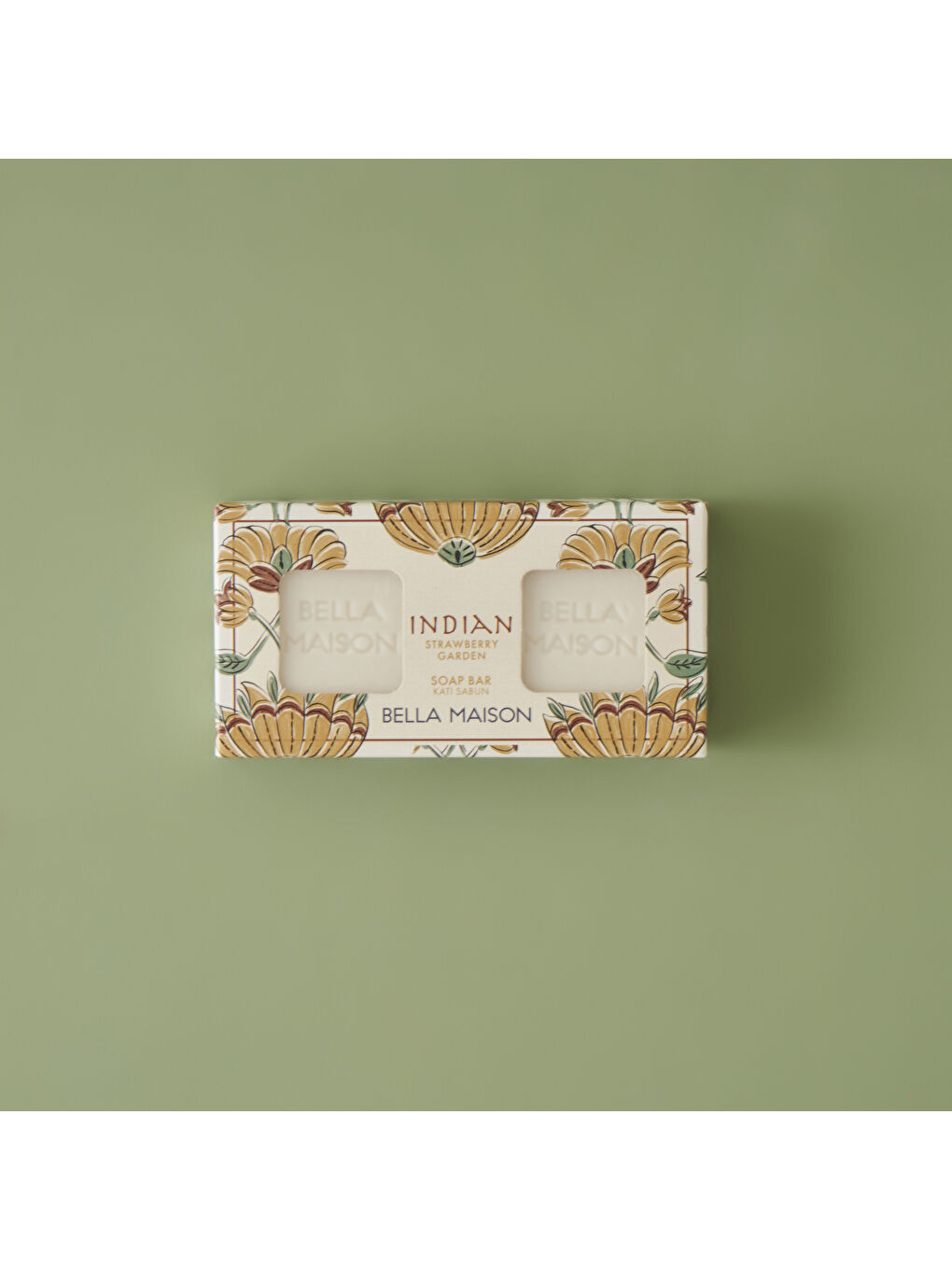 Indian Strawberry Garden Sabun 3'lü Beyaz  (100 gr)-2