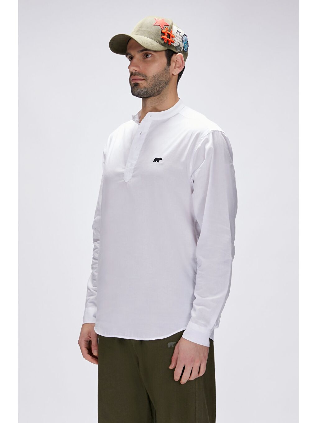 Luigi Beyaz Erkek Gömlek-1