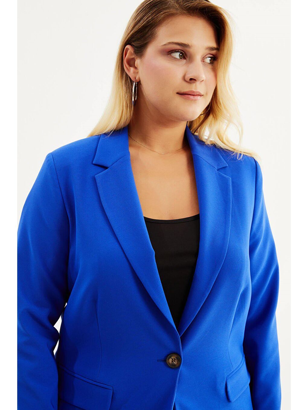 Mylinemoda Mavi Astarlı Blazer Ceket - 2