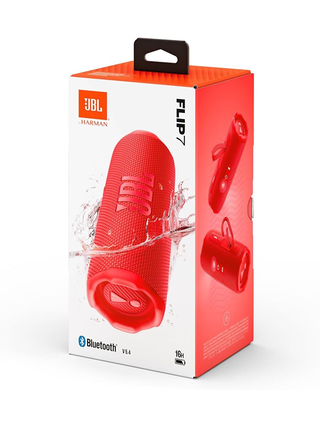 Flip7, Bluetooth Hoparlör, IP67, Kırmızı JB.JBLFLIP7RED