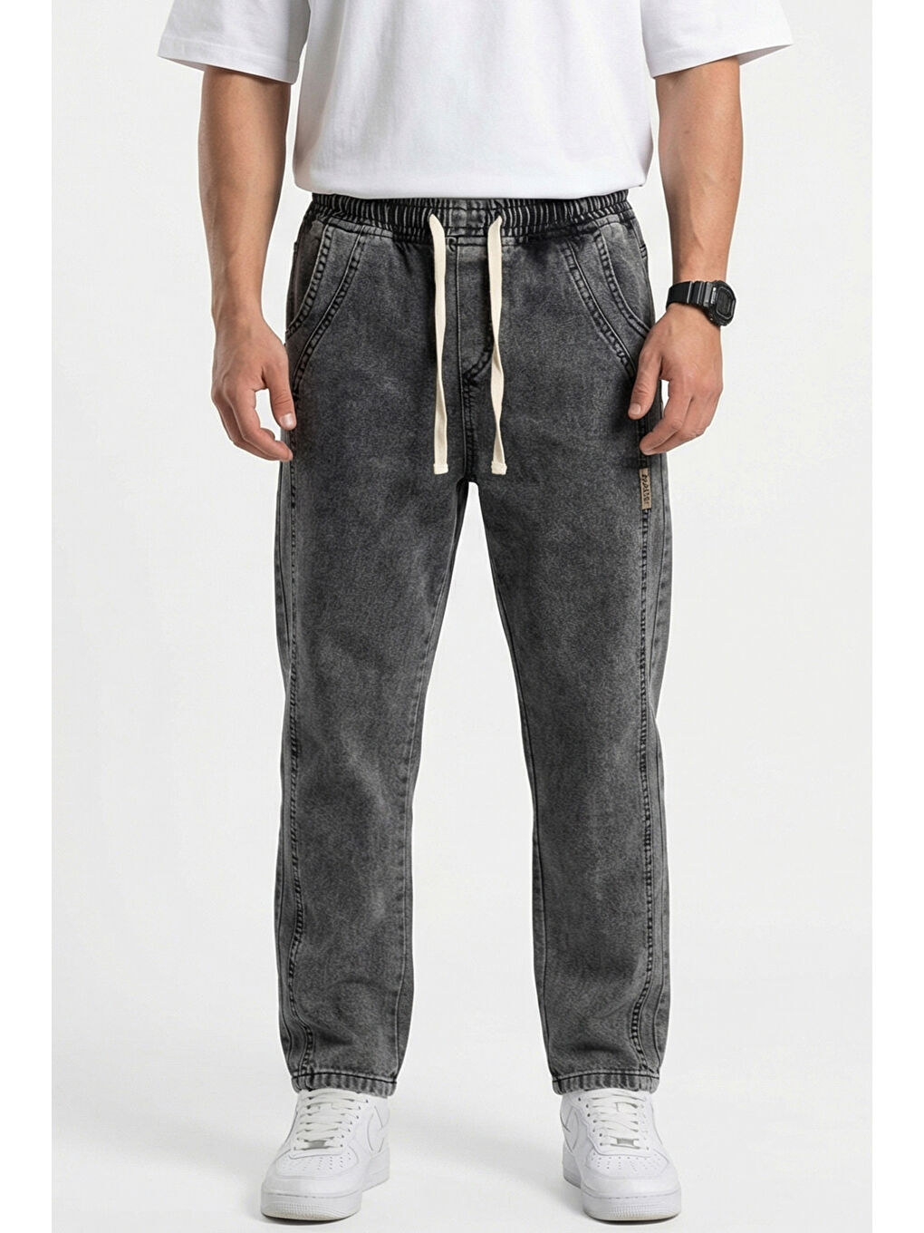 Erkek Rahat Kesim Baggy Jean Pantolon 30076 - Antrasit-1