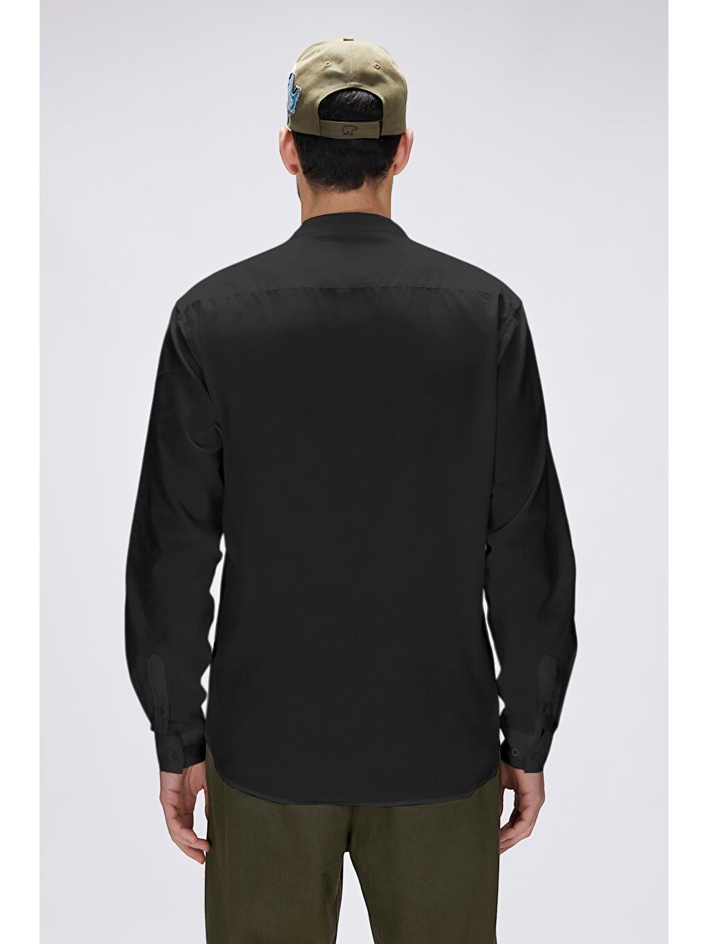 Luigi Siyah Erkek Gömlek-4