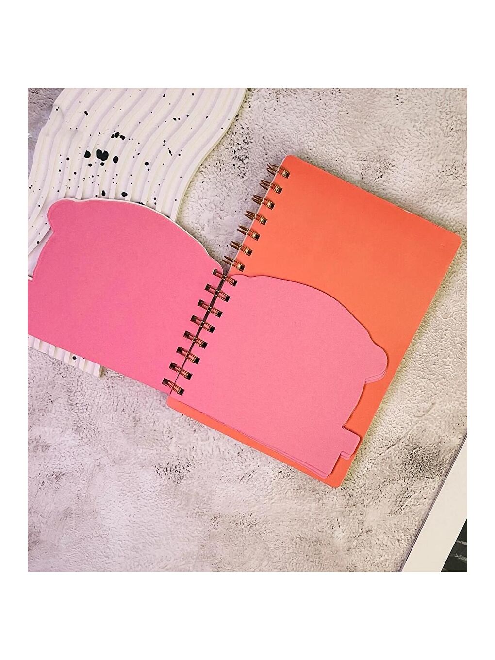 Sevimli Kedi Kapaklı Spiral Defter-2