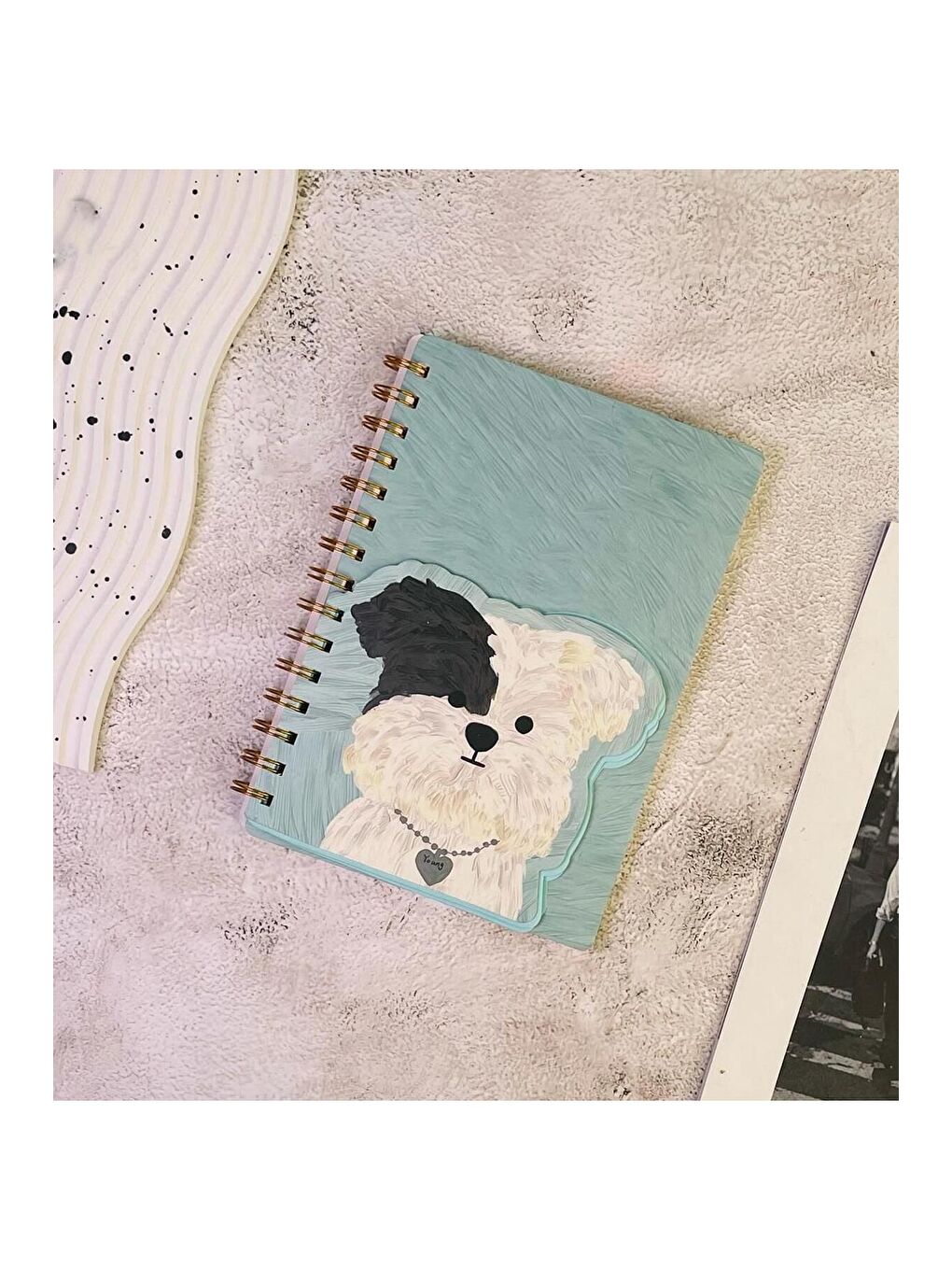 Sevimli Köpek Kapaklı Spiral Defter