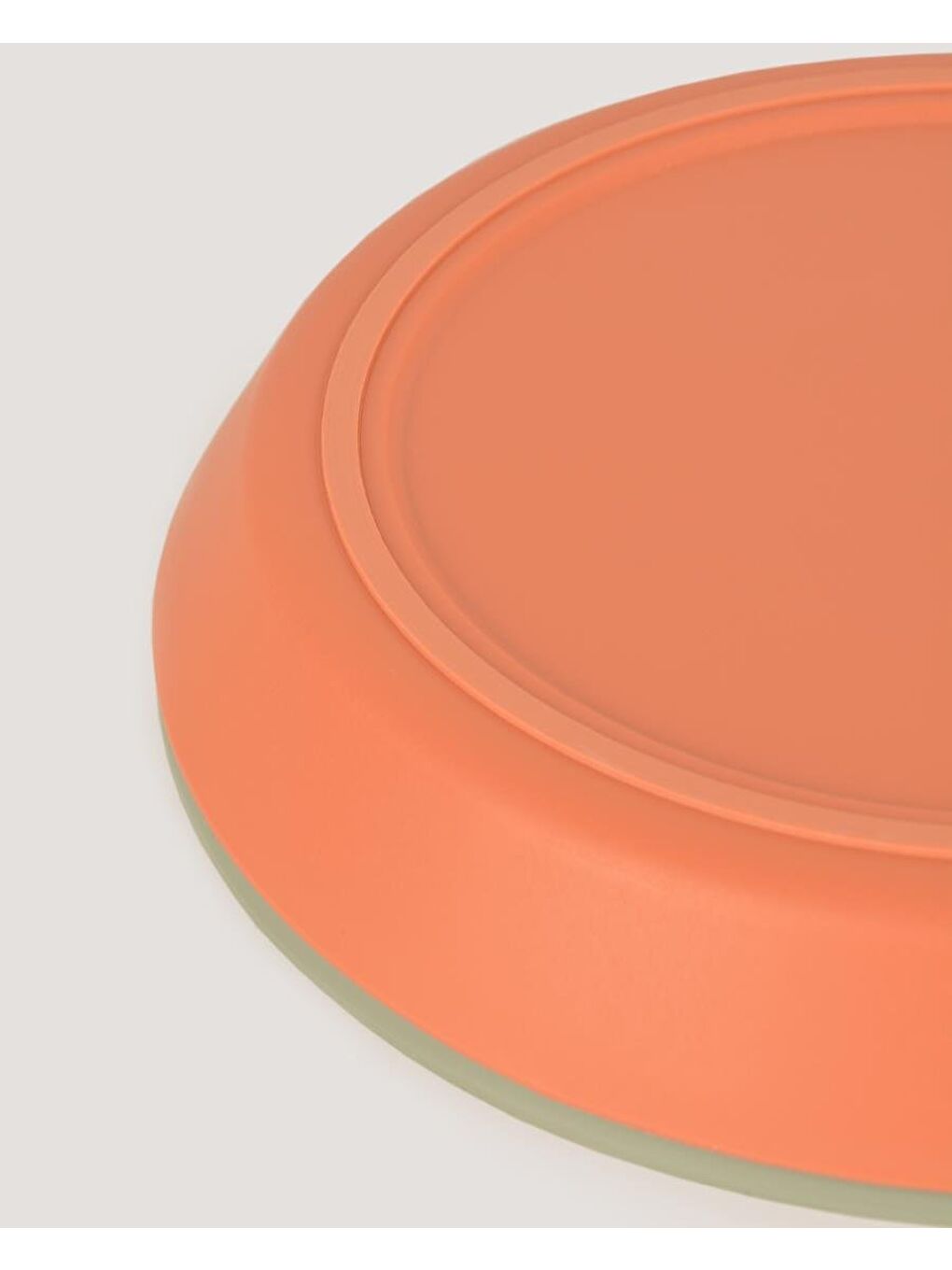 2'Li Yuvarlak Tabak Sage Green-Peach-2