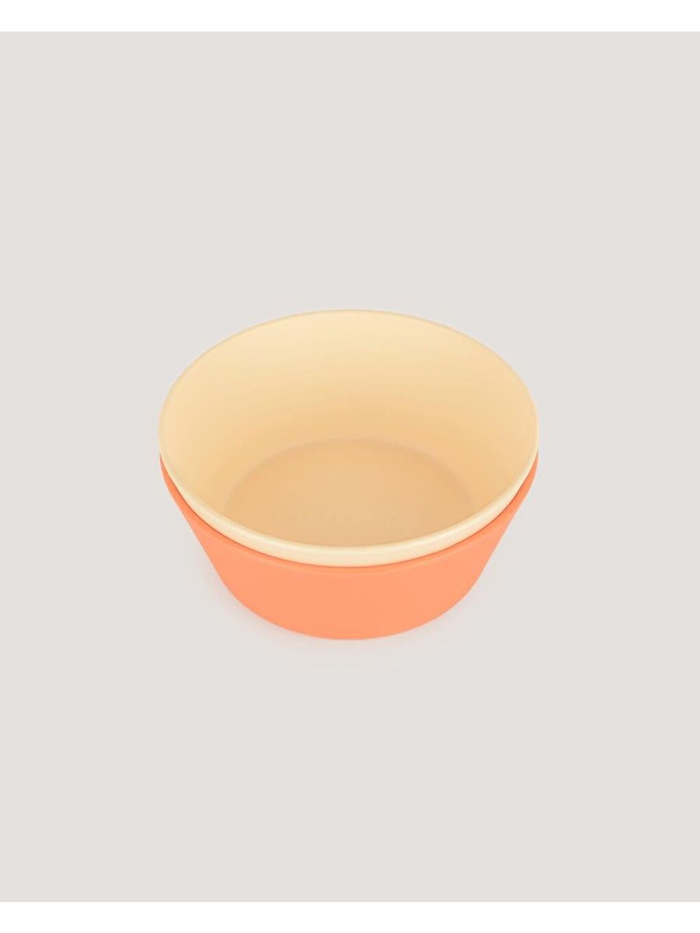 Yuvarlak Bebek Mama Tabağı 2'Li Set Peach - Vanillia