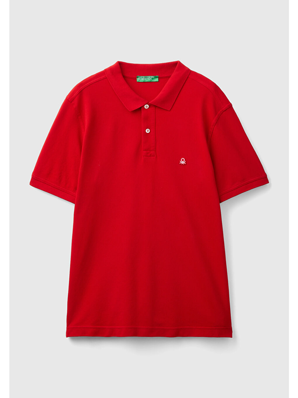 United Colors Of Benetton Erkek Kırmızı Regular Fit Kısa Kollu Polo T-Shirt - 1