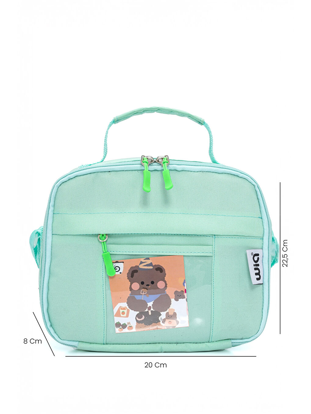 Kawaii Kore Tarzı Ayıcıklı İlkokul ve Beslenme Çantası-7