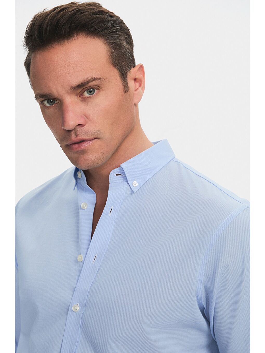 Mavi Exclusive Erkek Regular Fit Kareli Düğmeli Yaka Gömlek-2