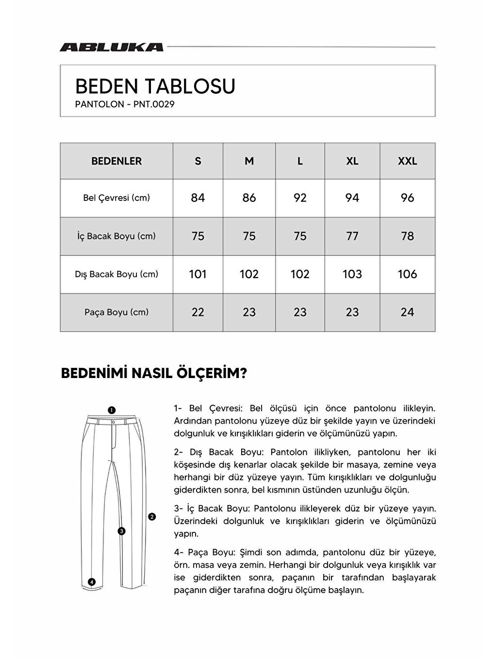 ablukaonline Gri Baggy Fit Kumaş Pantolon Gri - 3