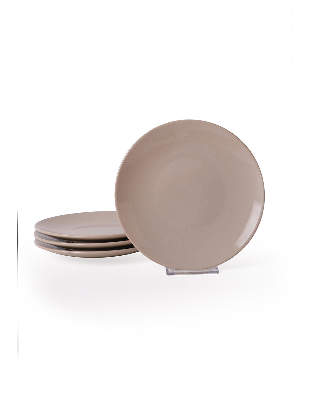 Kahverengi Taupe Ege Pasta Tabağı 20 cm 4 Adet-3