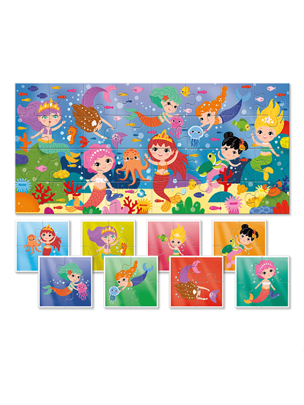 Bebekler için Puzzle - Deniz Kızları-1