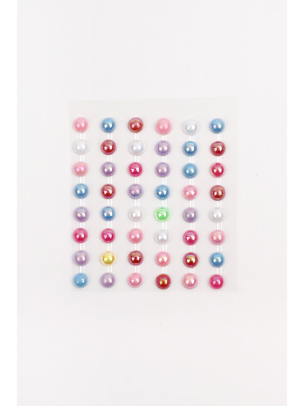 Çok Renkli Boncuk Yüz ve Tırnak Sticker