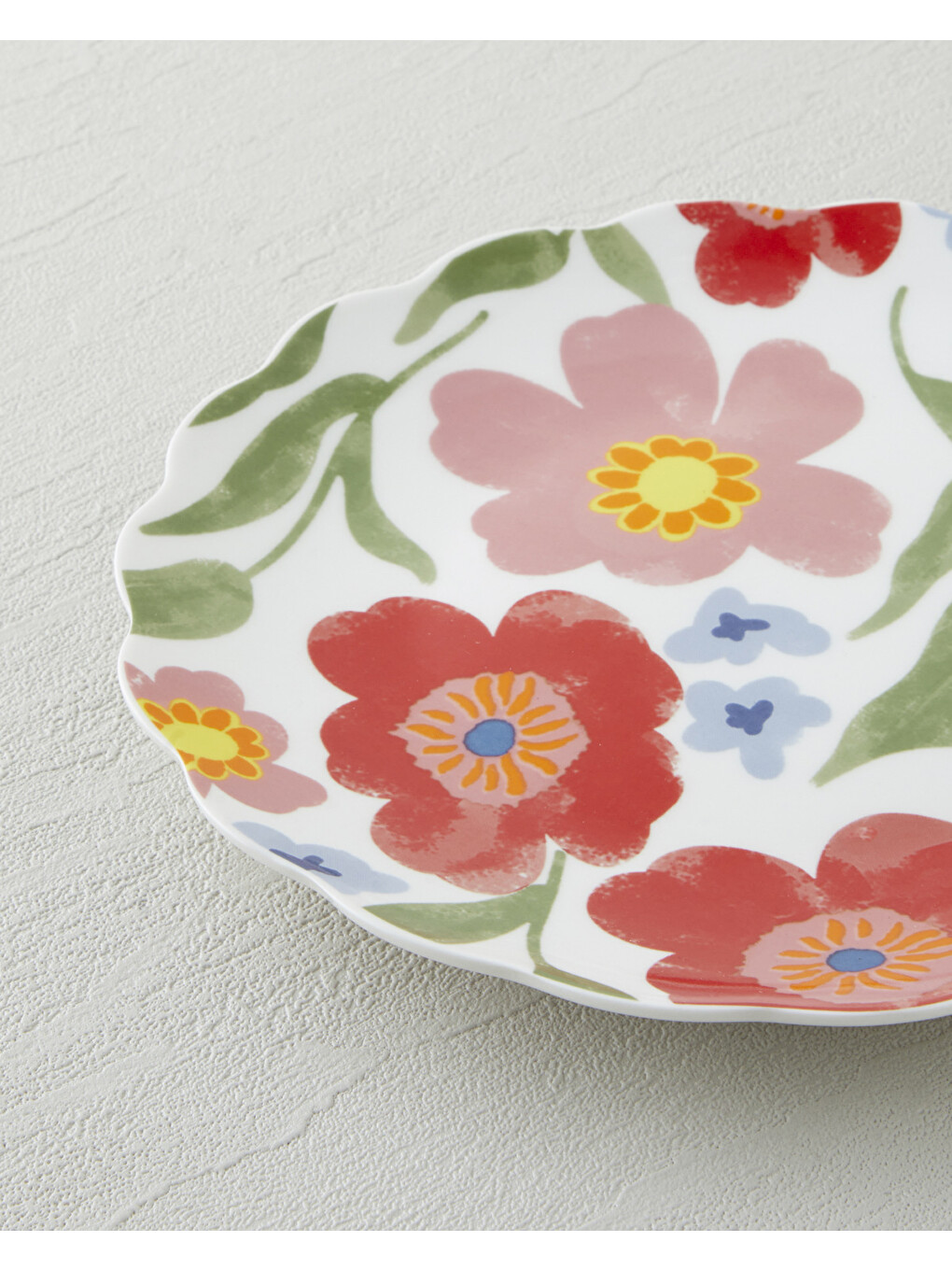 Beyaz Bright Bloom New Bone China Pasta Tabağı 19 Cm Renkli-2