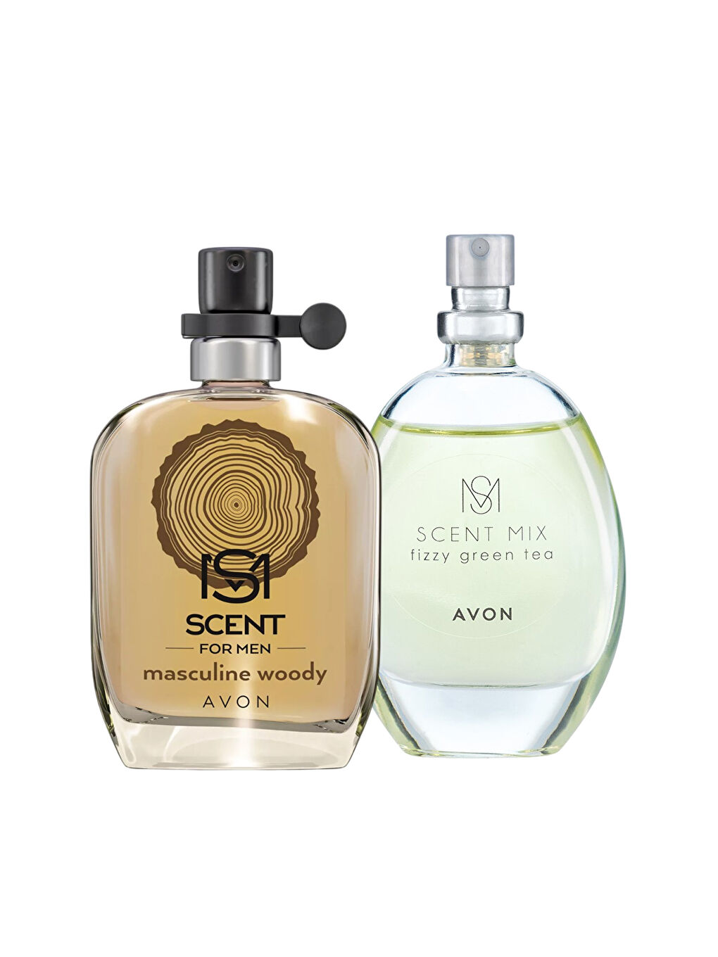 Scent Mix Fizzy Green Tea Kadın ve Masculine Woody Erkek Parfüm Paketi-1