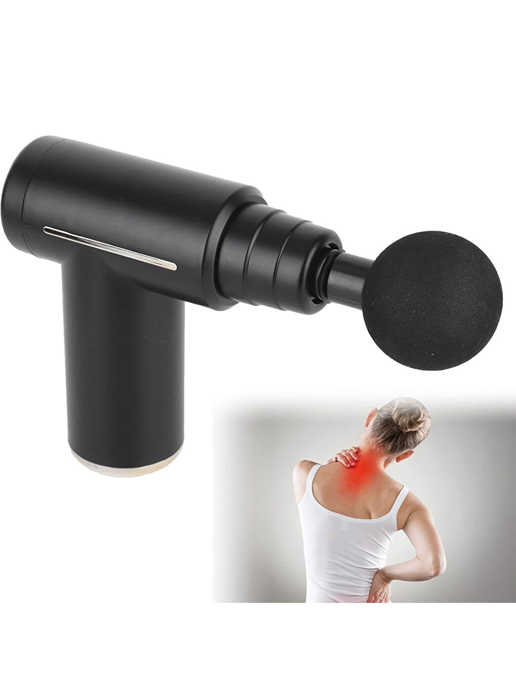 Sıcak ve Soğuk Terapili Masaj Tabancası - Şarjlı Masaj Cihazı - Sporcu Masaj Aleti-2