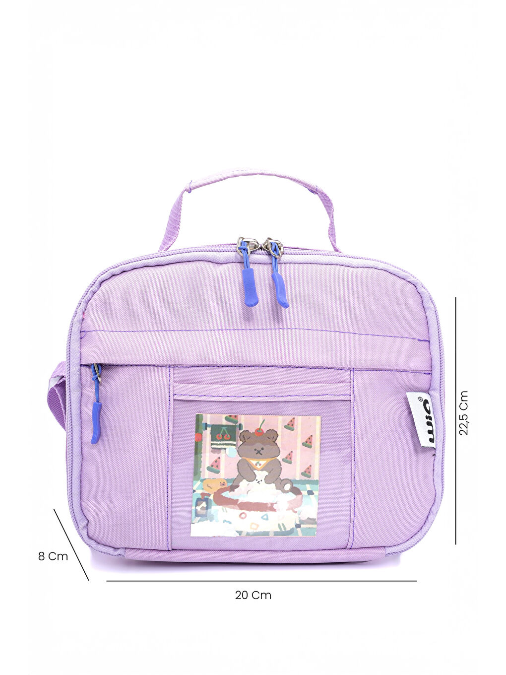 Kawaii Kore Tarzı Ayıcıklı İlkokul ve Beslenme Çantası-7