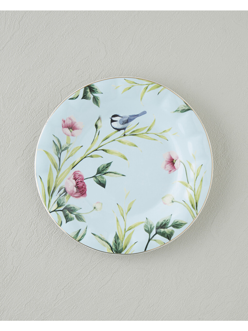 Vanilla New Bone China Pasta Tabağı 20 Cm Açık Mavi-1