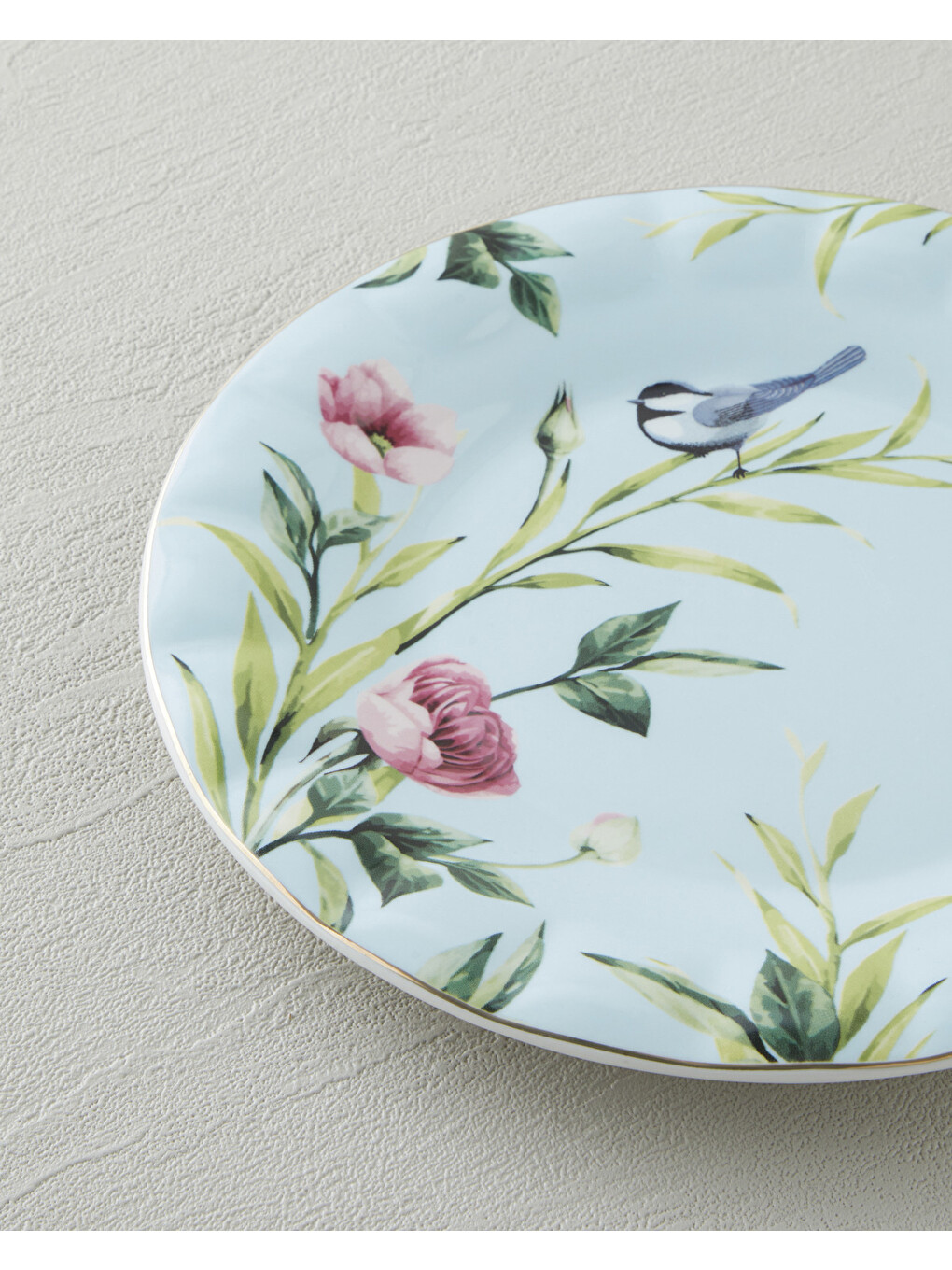Vanilla New Bone China Pasta Tabağı 20 Cm Açık Mavi-2