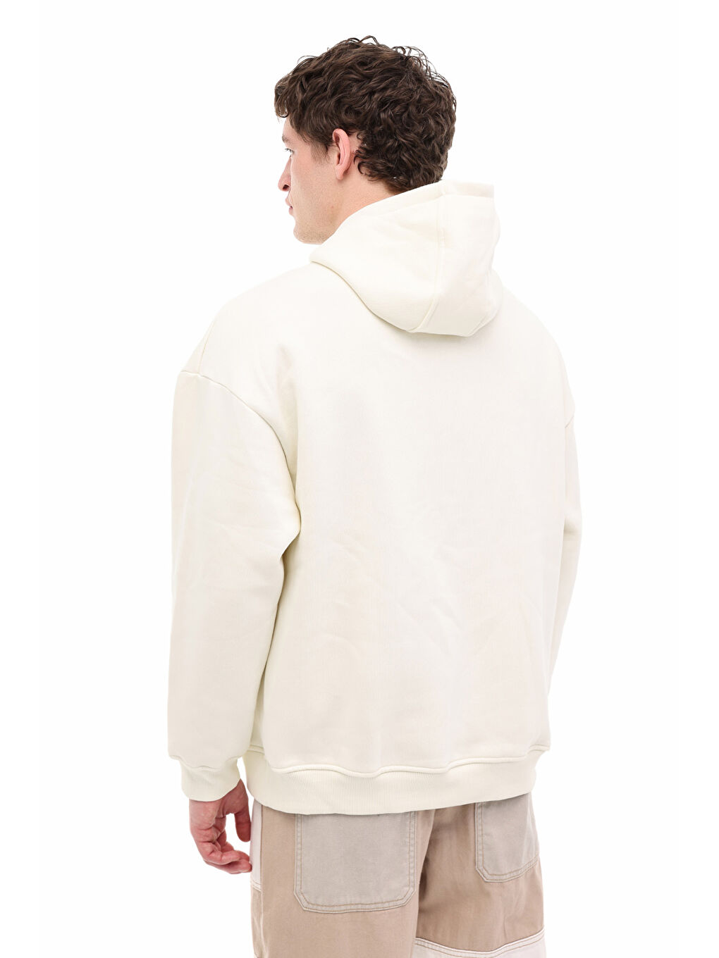 Bej MB ROS 17HS109 5PR Ekru Erkek Sweatshirt-1