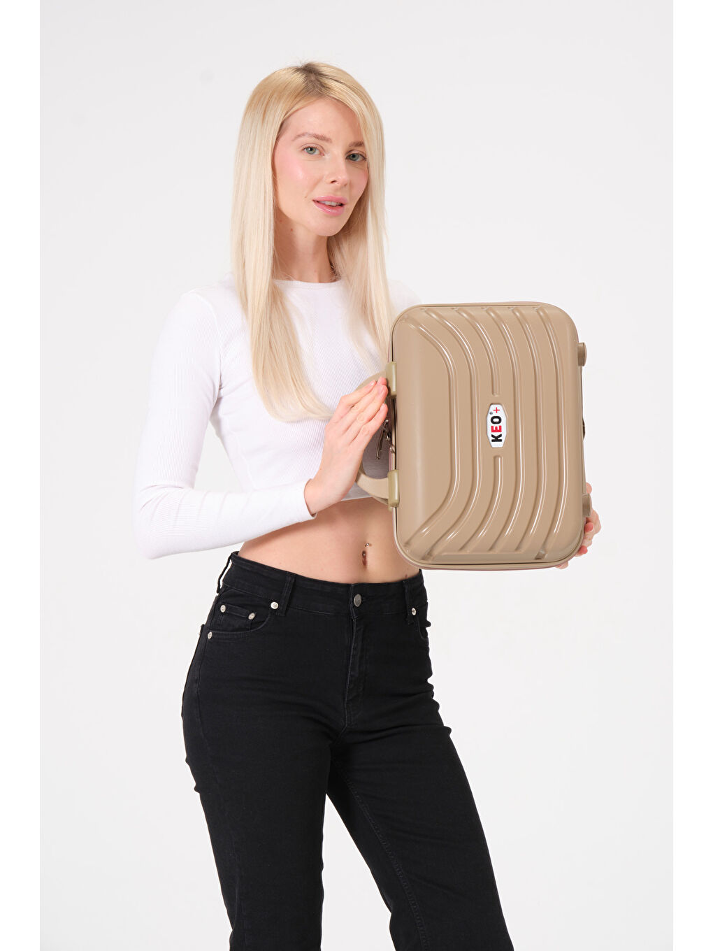 Makyaj Çantası Gold PP Valiz-7