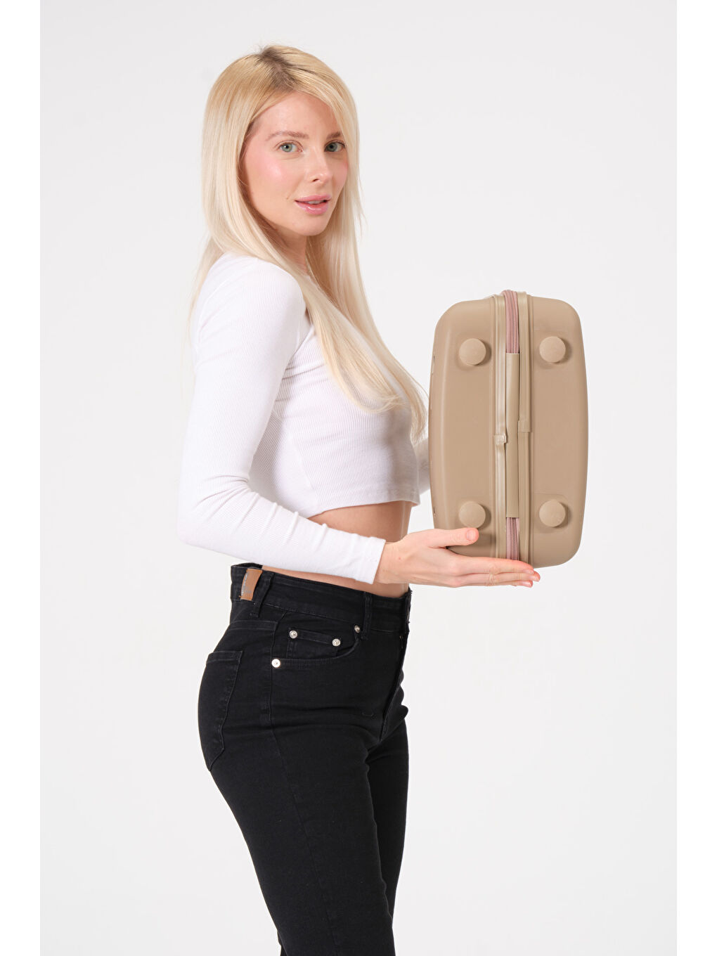 Makyaj Çantası Gold PP Valiz-8