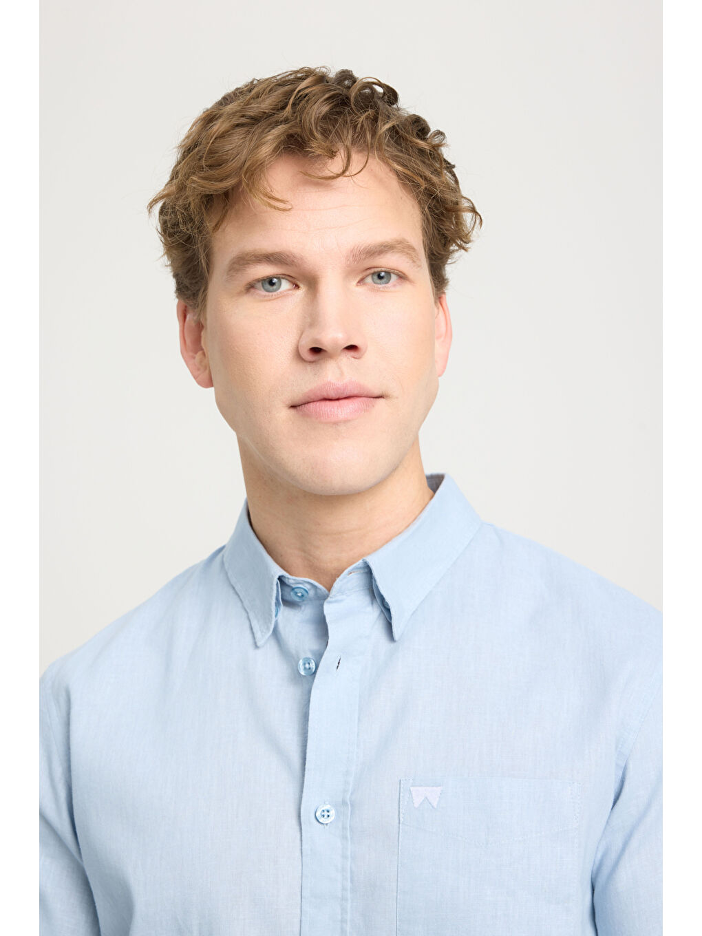 Regular Fit Normal Kesim Açık Mavi Gömlek-3