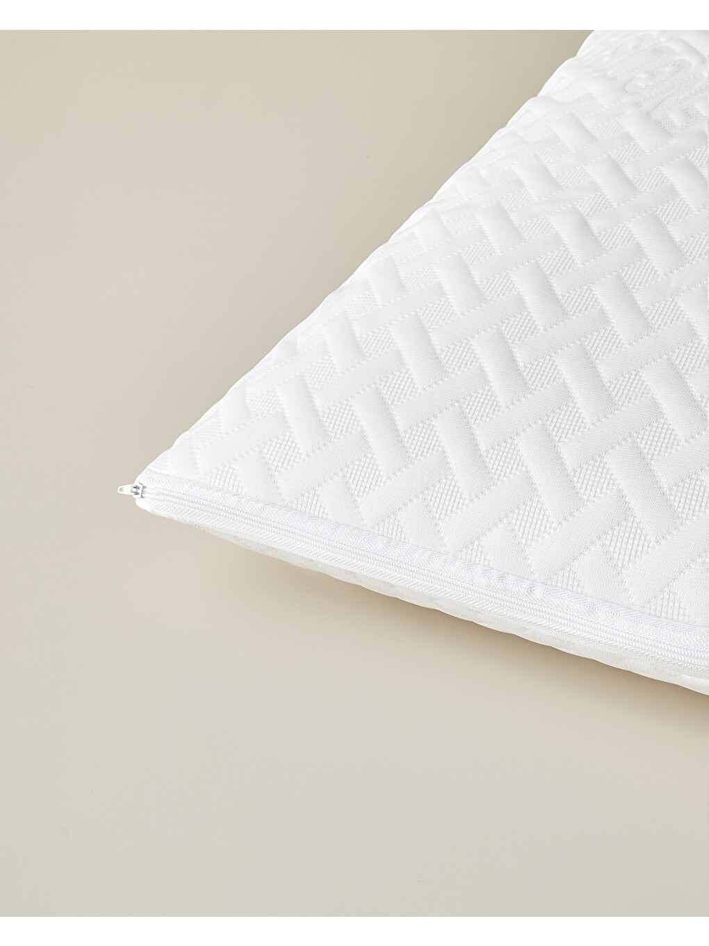 Soft Care Örme Sıvı Geçirmez Alez Yastık Kılıfı 50x70 Cm Beyaz-3