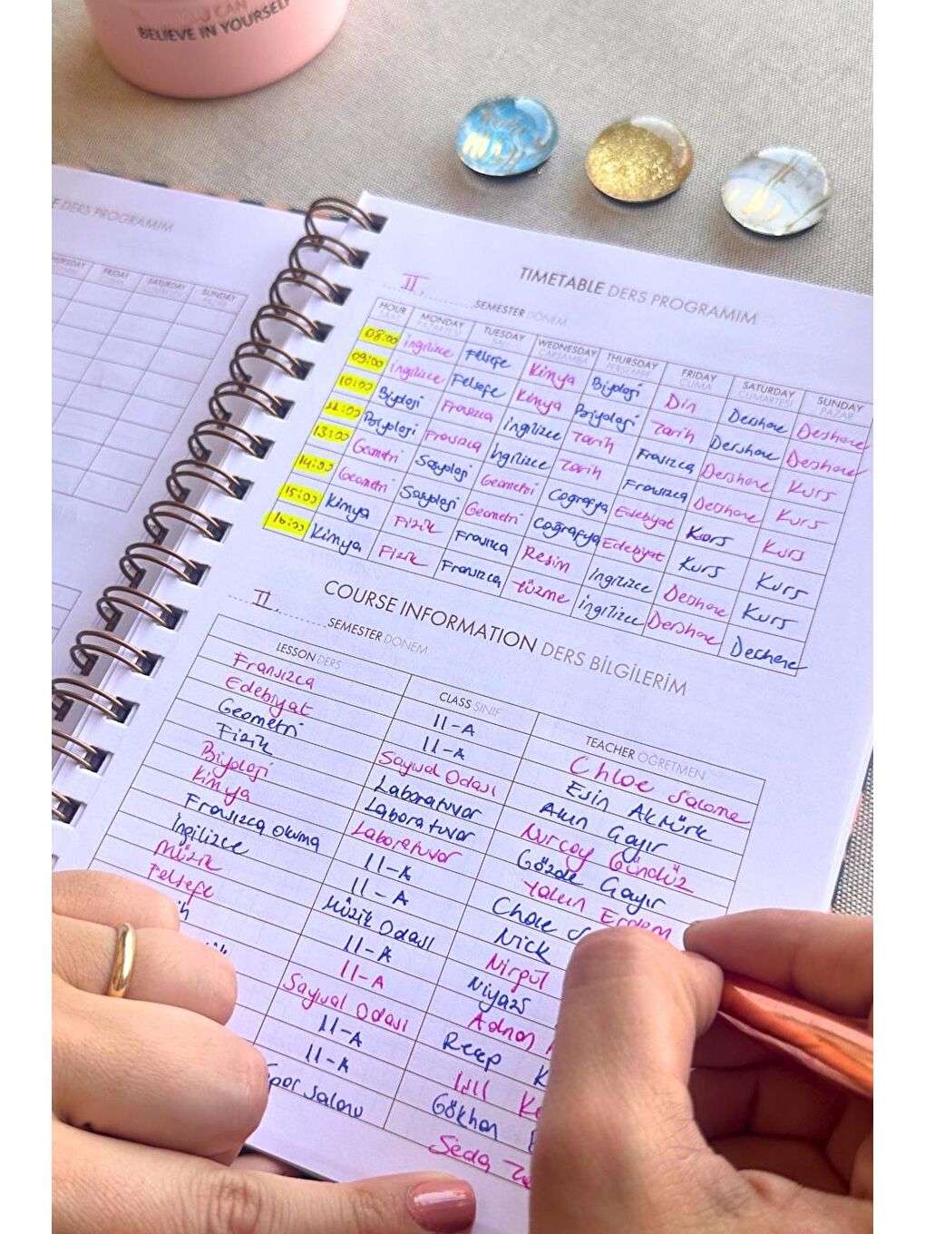 Akademik Ajanda 17x24 cm Spiralli 25/26 Wave-5