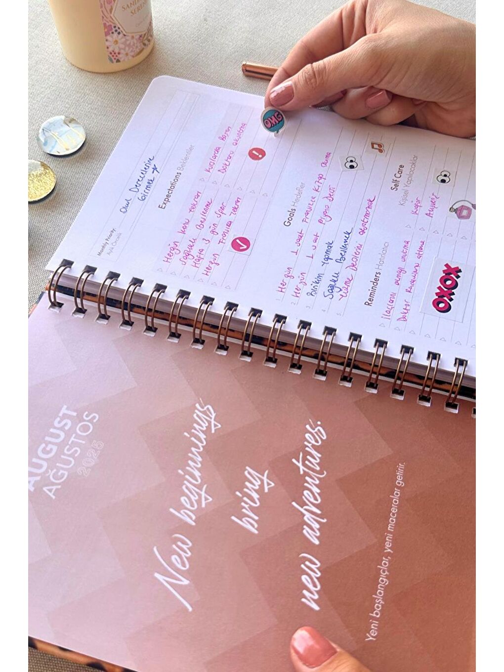 Akademik Ajanda 17x24 Spiralli 25/26 Marble-7