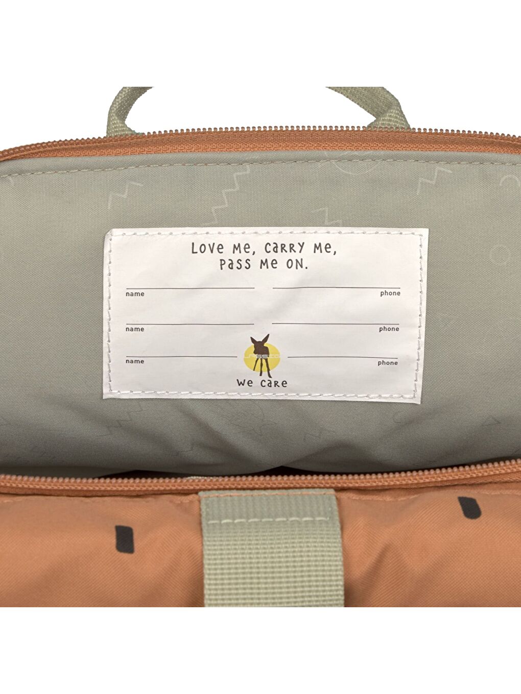 Happy Prints Mini Rolltop Sırt Çantası Caramel-9