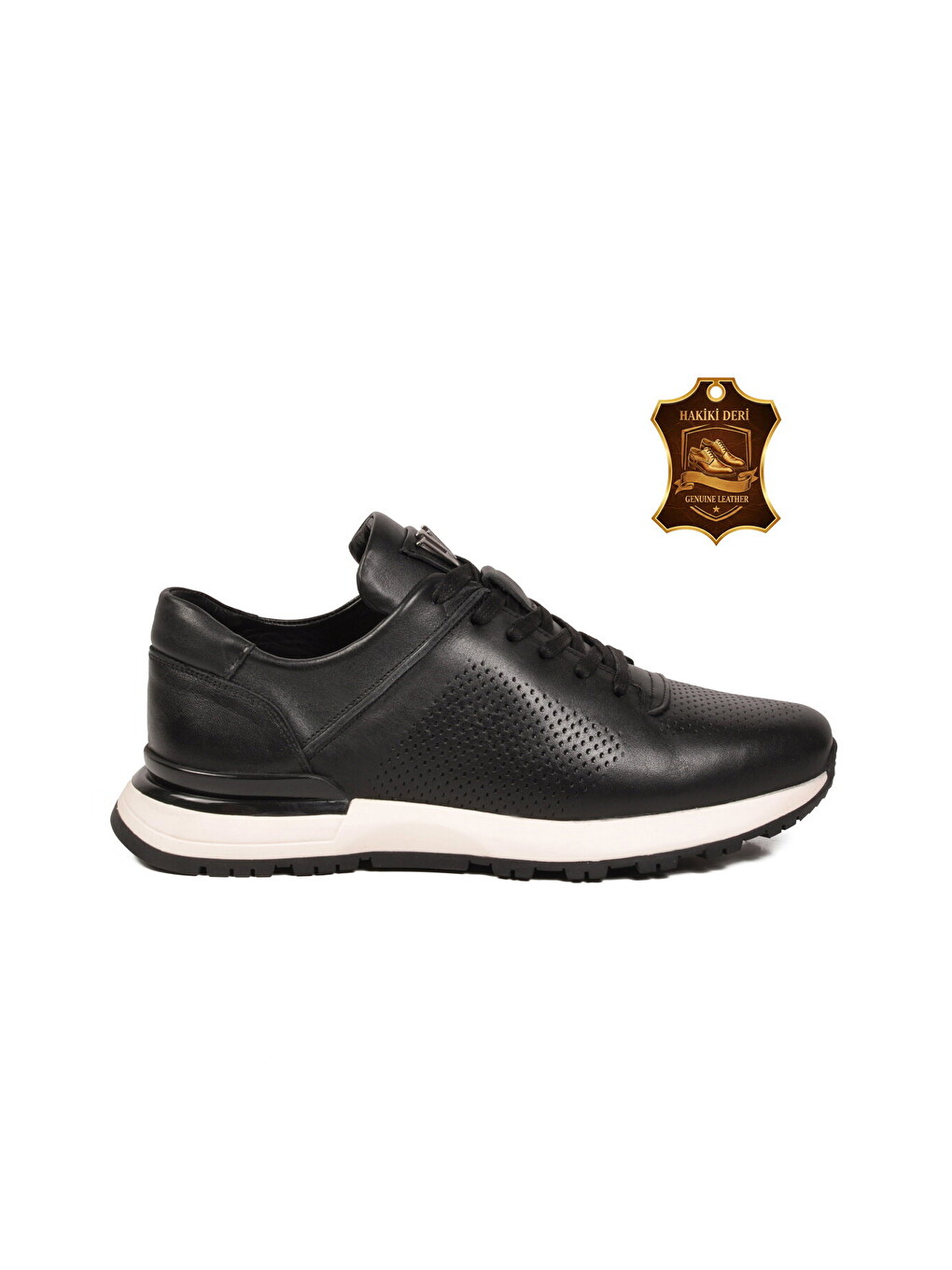 Siyah Bağcıklı Hakiki Deri Erkek Sneaker M217 M
