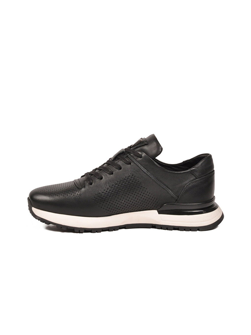 Siyah Bağcıklı Hakiki Deri Erkek Sneaker M217 M-1