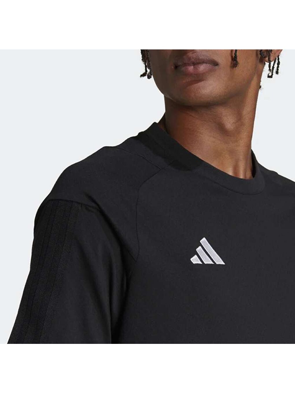 Tiro 23 Competition Erkek Siyah Bisiklet Yaka Spor Tişört-3