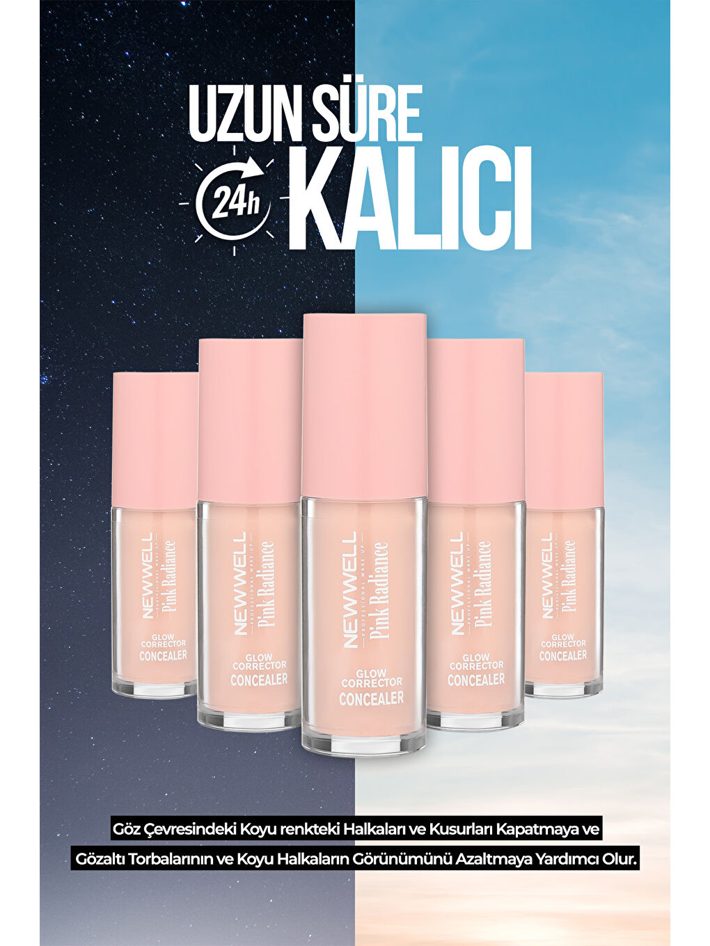 Pink Radiance Glow Corrector Concealer | Pembe Işıltılı,Parlaklık,Düzeltici,Kapatıcı 8 GR-2