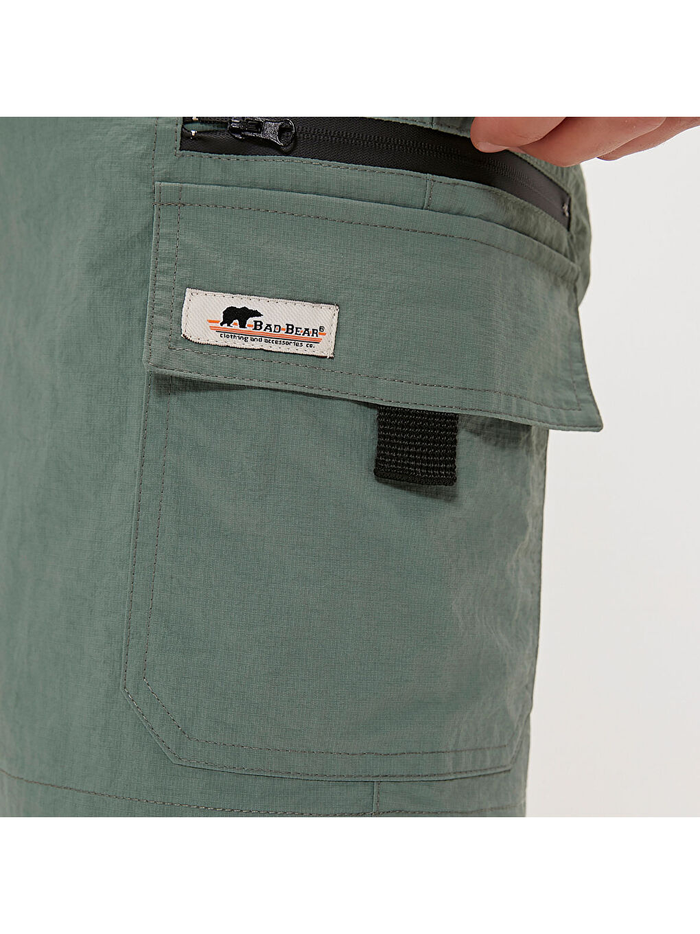 Richard Erkek Haki Kargo Şort-4