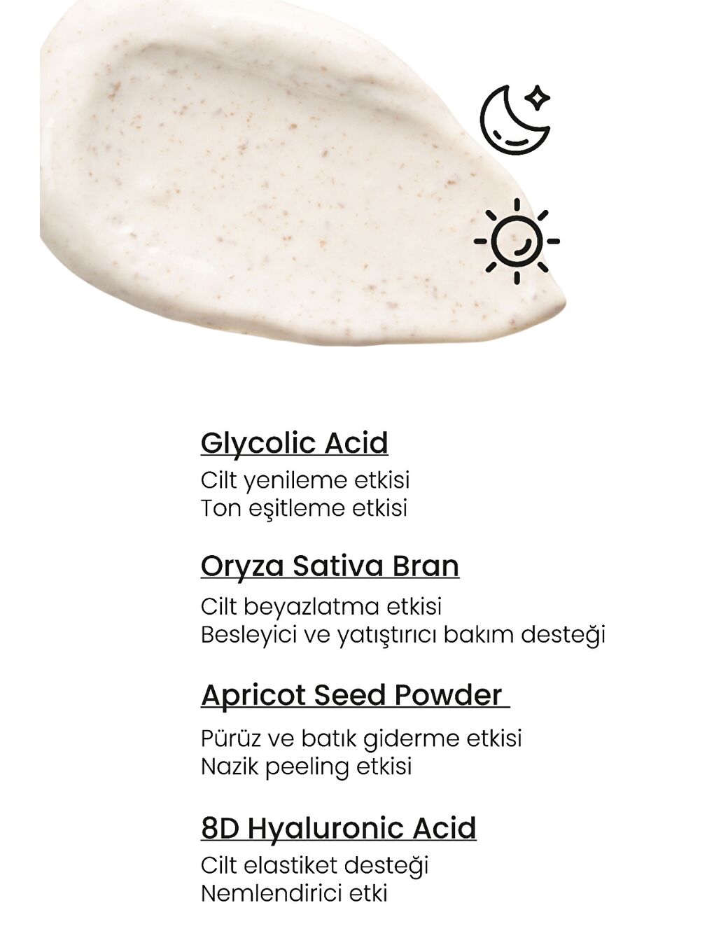 Glikolik Asit Vücut Peelingi - Pirinç Özlü Hyaluronik Asit İçeren Body Scrub 250 ml-1