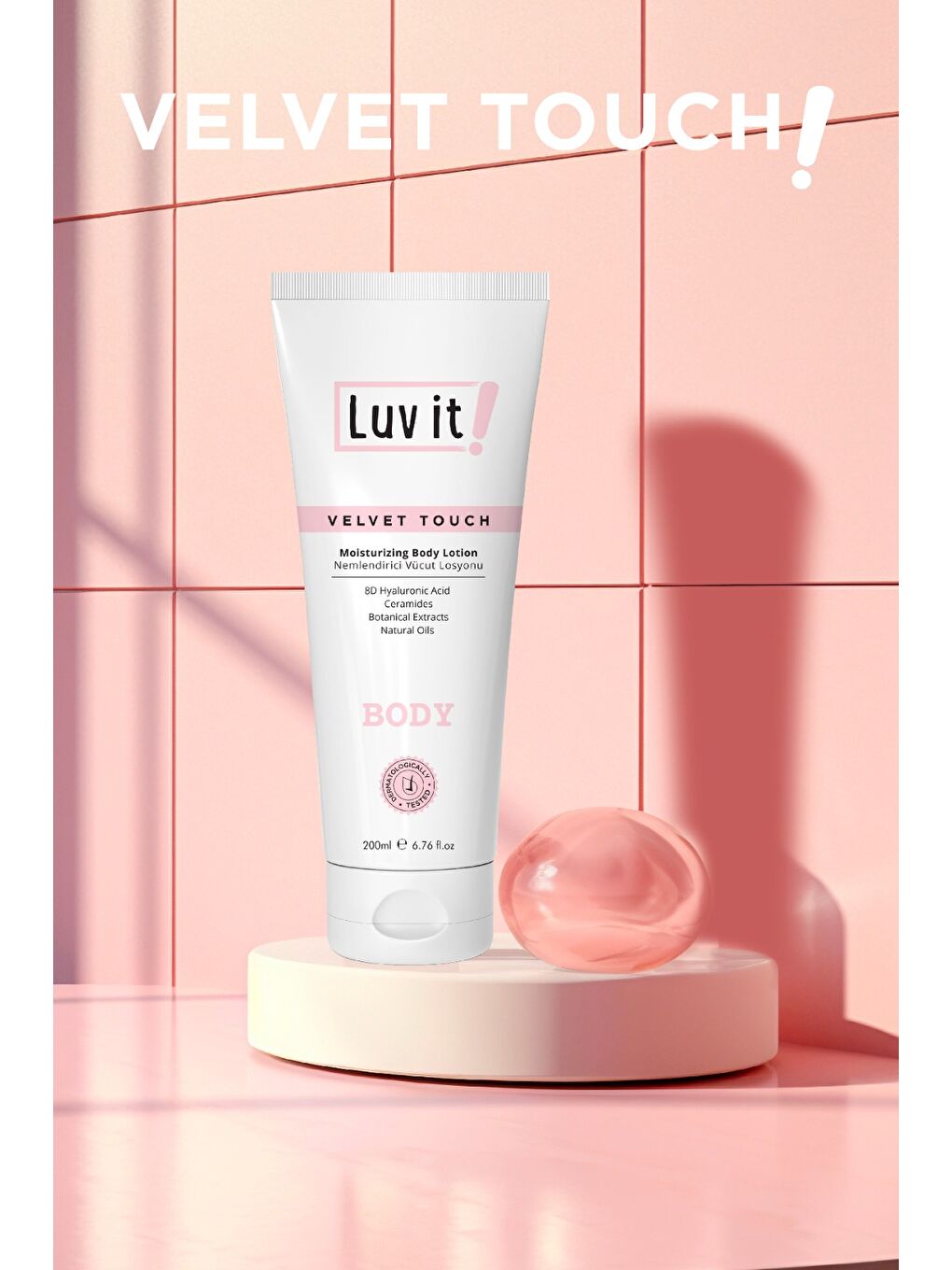 Nemlendirici Vücut Losyonu - Hyaluronik Asit ve Seramid İçeren Body Lotion 200 ml-1