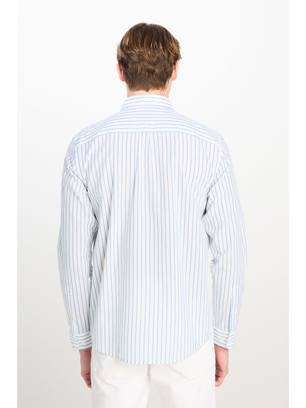 Regular Fit Normal Kesim %100 Pamuk Beyaz Gömlek-1