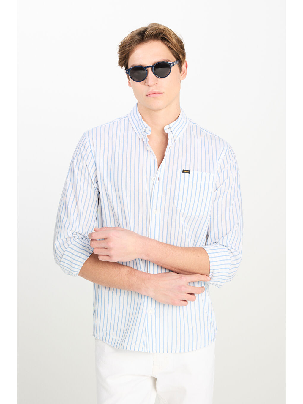 Regular Fit Normal Kesim %100 Pamuk Beyaz Gömlek-5