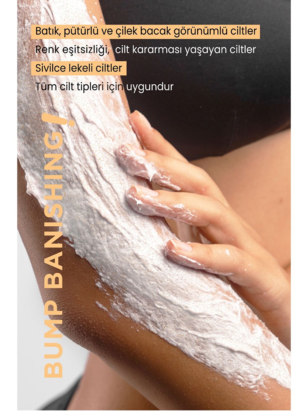 Glikolik Asit Vücut Peelingi - Pirinç Özlü Hyaluronik Asit İçeren Body Scrub 250 ml-3