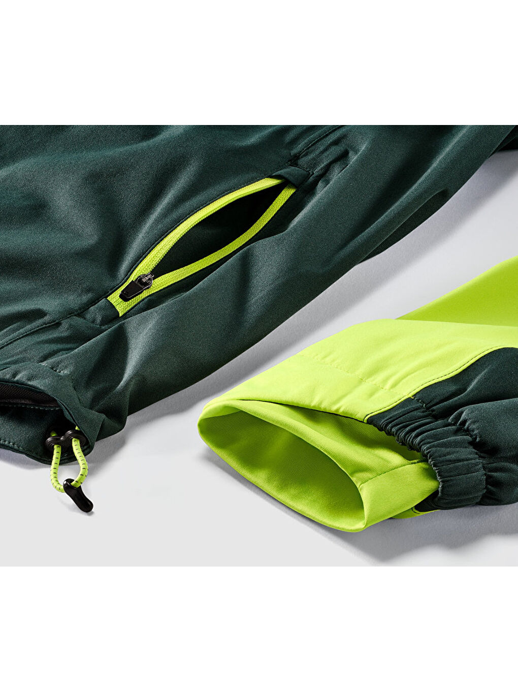 Yeşil Erkek Bisiklet Yağmurluğu-4