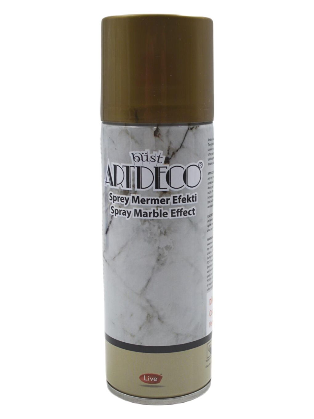 Artdeco Akrilik Sprey Boya Mermer Efekti Altın 200 ml