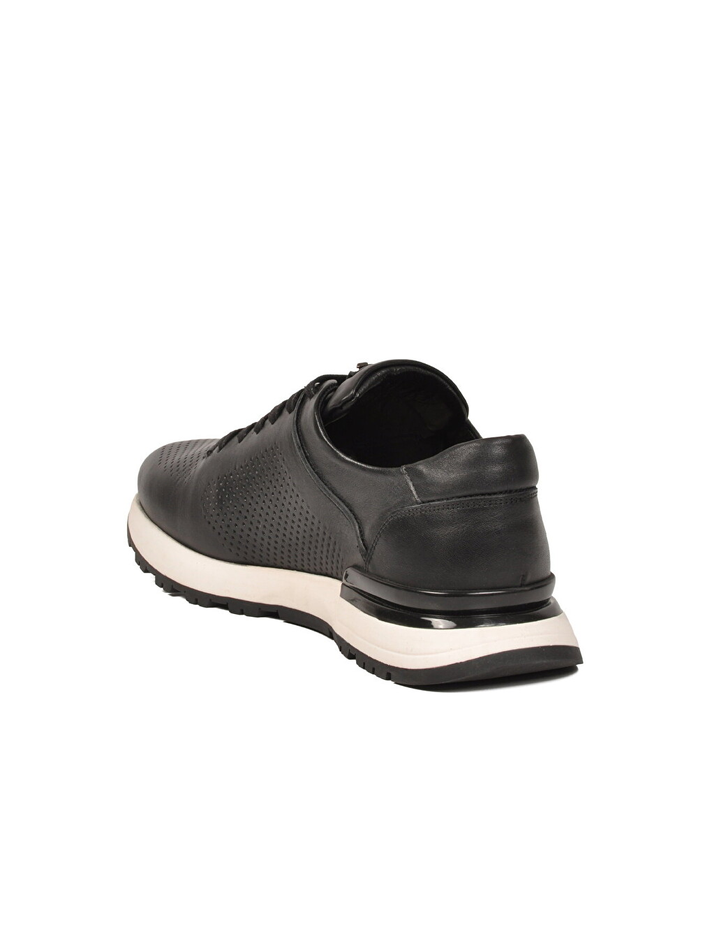 Siyah Bağcıklı Hakiki Deri Erkek Sneaker M217 M-3
