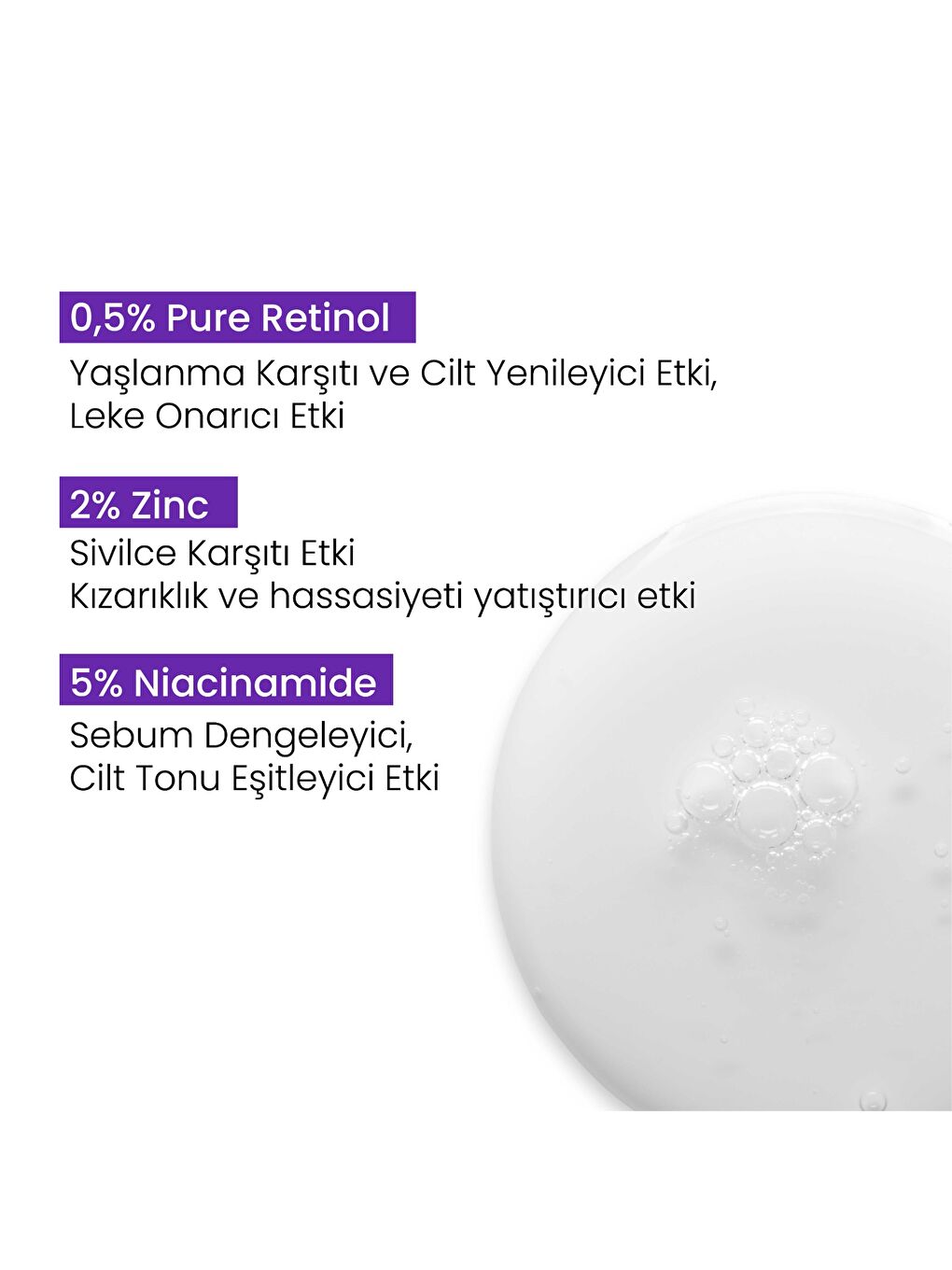 Retinol & Niacinamide Cilt Serumu - ve Yaşlanma Karşıtı - Kolajen Üretimi Destekleyici-5