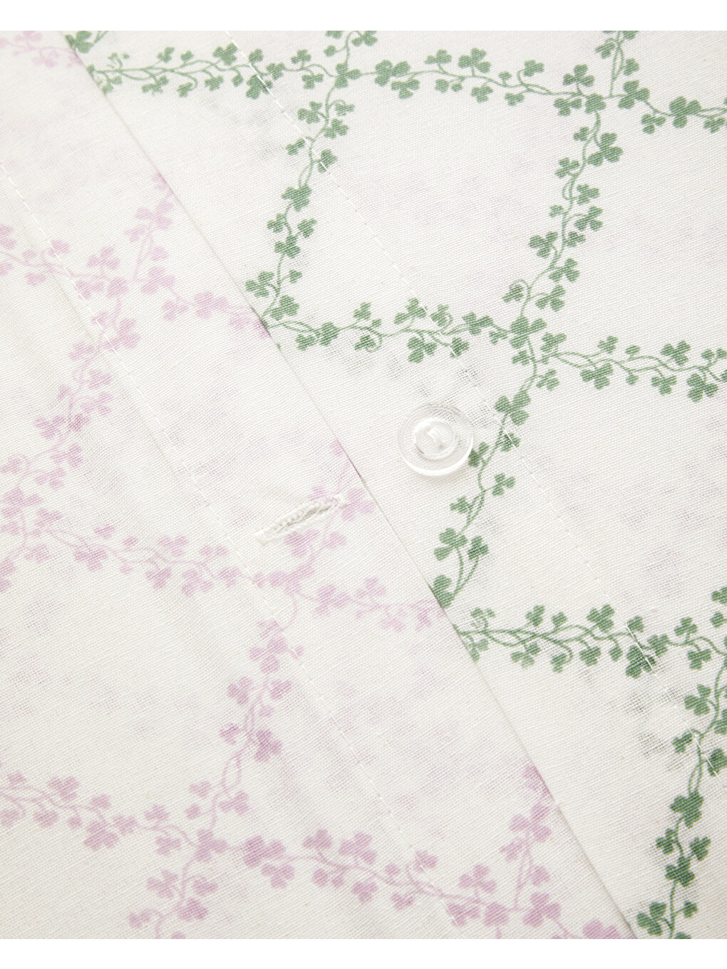 Bloom Grid Kolay Ütülenir Çarşaflı Çift Kişilik Nevresim Takımı 200x220 Cm Yeşil-6