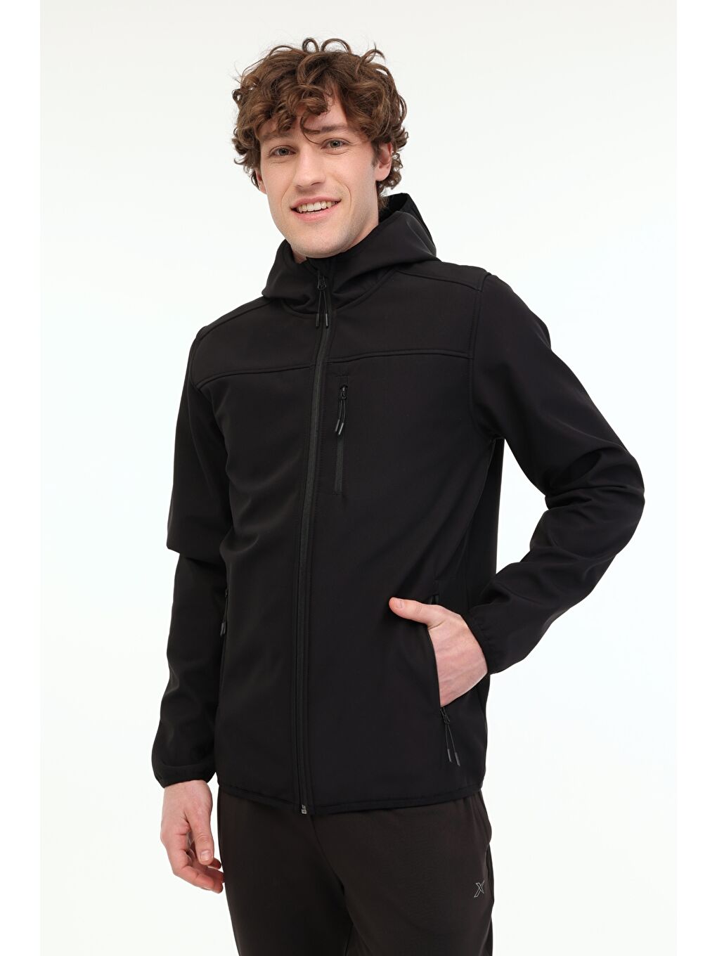 ML BASIC SOFTSHELL 5FX Siyah Erkek Softshell Mont