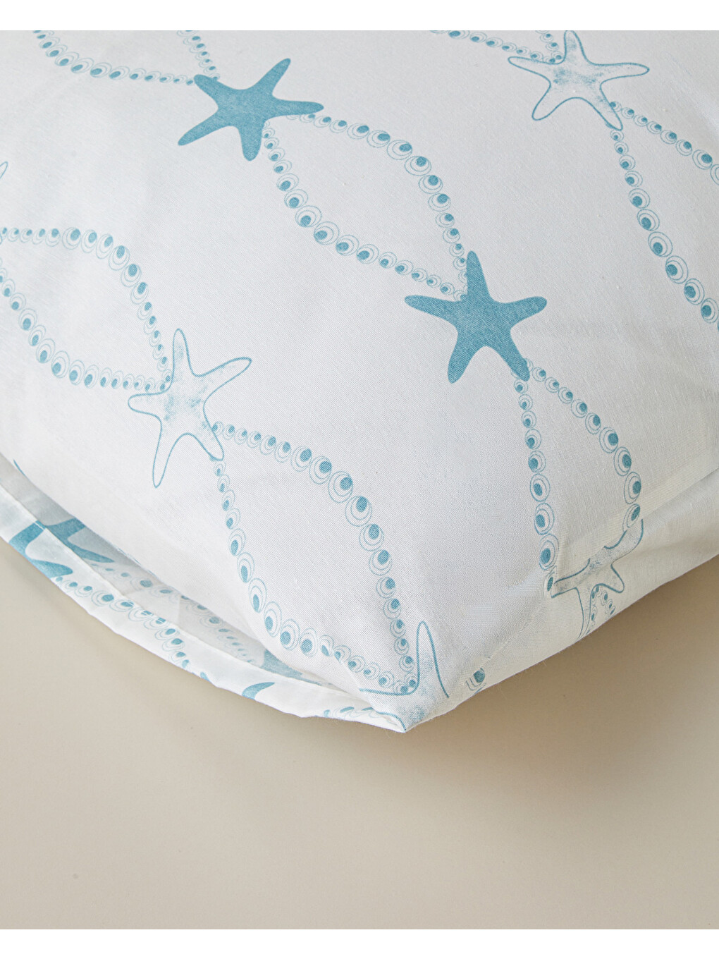Starfish Kolay Ütülenir 2'li Yastık Kılıfı 50x70 Cm Mavi-2